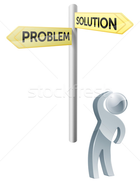 Problem or solution choice Stock photo © Krisdog
