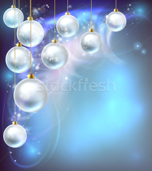 Christmas Baubles Abstract Background Stock photo © Krisdog