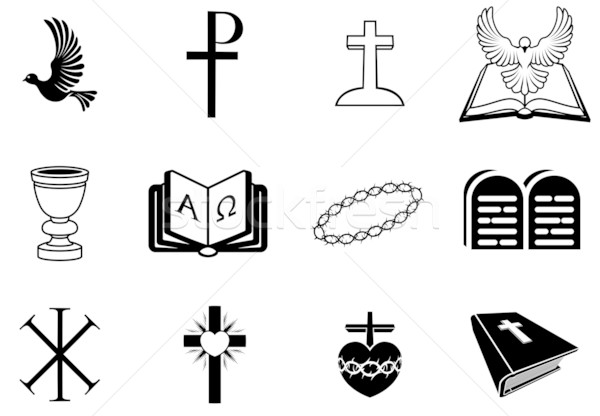 Cristão religioso sinais símbolos ilustração amor Foto stock © Krisdog