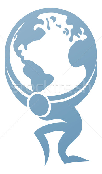 Atlas Strength Icon Stock photo © Krisdog