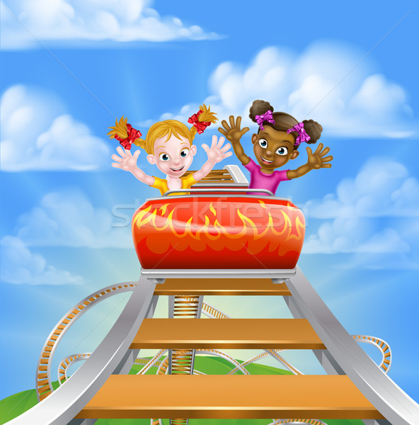 Stock photo: Riding Roller Coaster