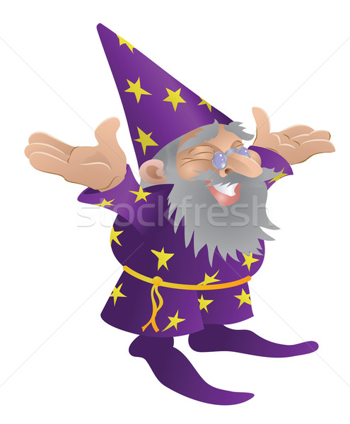 Wizard illustration Stock photo © Krisdog