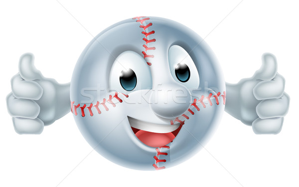 Zdjęcia stock: Baseball · softball · piłka · człowiek · charakter · szczęśliwy