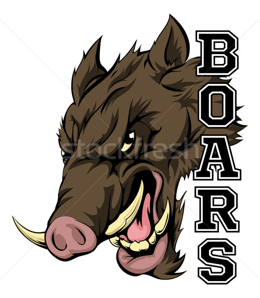 Boars Sports Mascot Stock photo © Krisdog