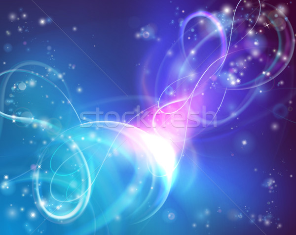 Brilhante abstrato ilustração luzes estrelas música Foto stock © Krisdog
