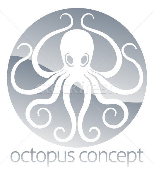 осьминога круга дизайна аннотация иллюстрация природы Сток-фото © Krisdog