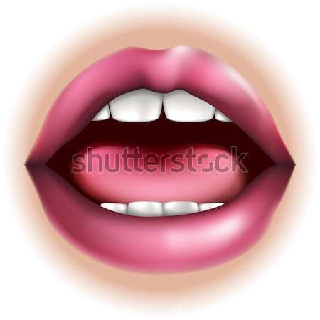 Mouth body part illustration Stock photo © Krisdog