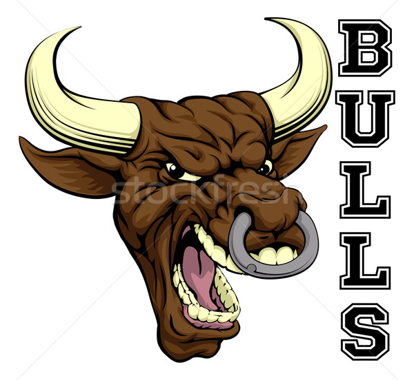 Bulls Sports Mascot Stock photo © Krisdog