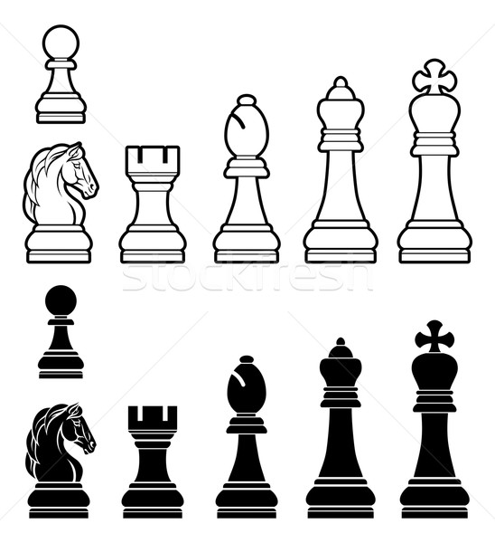 Chess pieces set Stock photo © Krisdog