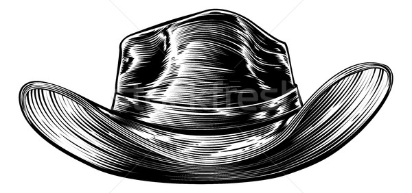 Cowboy Hat Drawing Stock photo © Krisdog