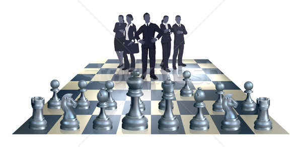 Stock photo: Chess Business Team Concept