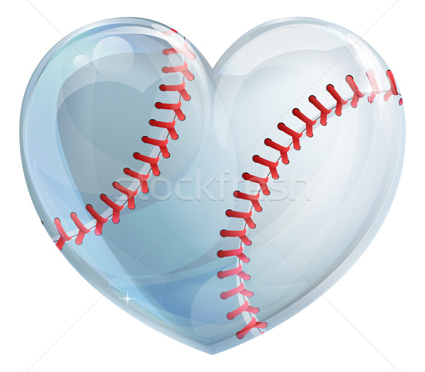 Heart Shaped Baseball  Stock photo © Krisdog