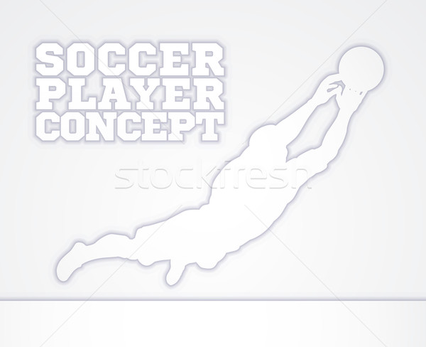 Goal Keeper Soccer Player Concept Stock photo © Krisdog