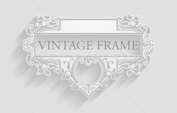 Vintage White Frame Background Stock photo © Krisdog