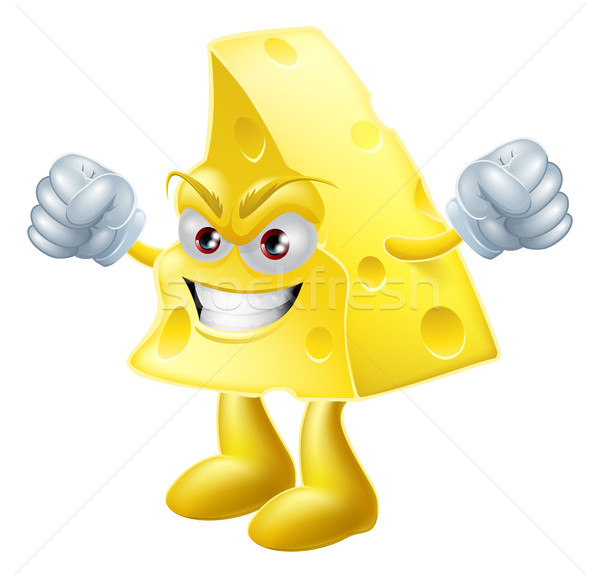 Angry cheese man Stock photo © Krisdog