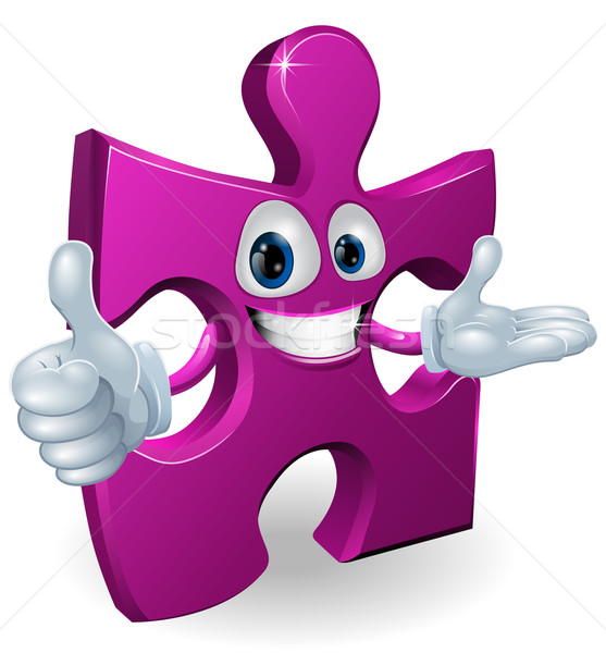 Jigsaw mascot Stock photo © Krisdog