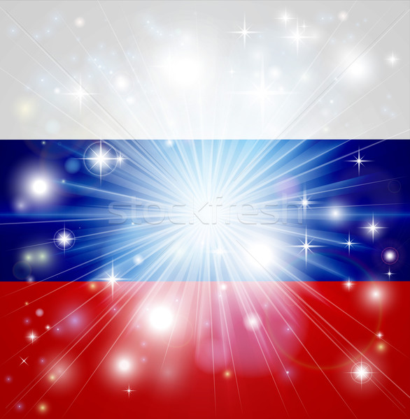 Russian flag background Stock photo © Krisdog