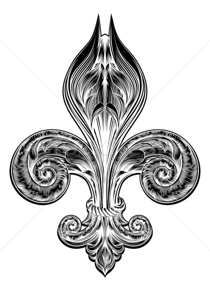 Fleur de Lis in Vintage Style Stock photo © Krisdog