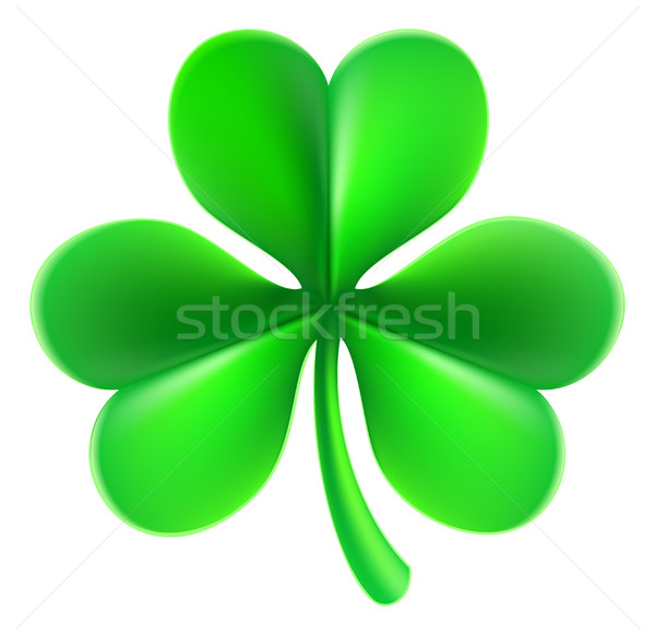 Foto d'archivio: Shamrock · trifoglio · foglia · illustrazione · verde · sfondo