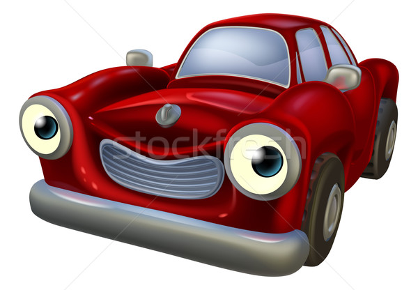 ストックフォト: 車 · 幸せ · 赤 · 顔