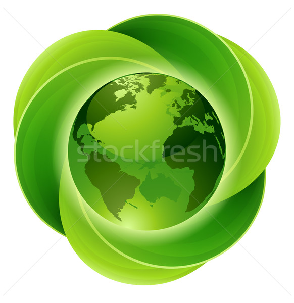 Leaves Globe Circle Concept Stock photo © Krisdog