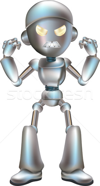 Illustration of angry robot Stock photo © Krisdog