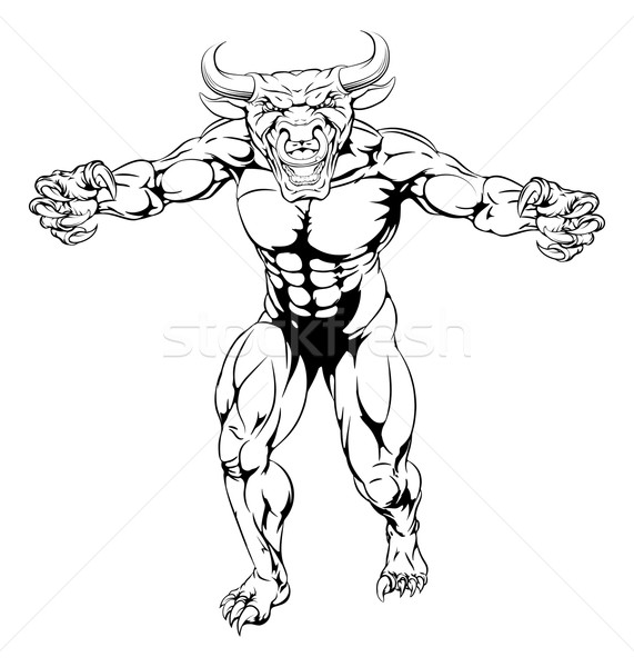 Bull mascot Stock photo © Krisdog