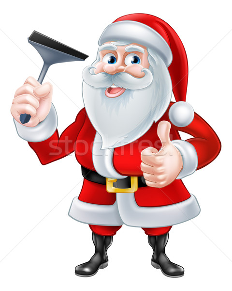 Window Cleaner Santa Stock photo © Krisdog