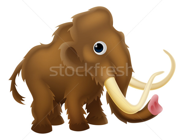 Wooly Mammoth Cartoon Stock photo © Krisdog