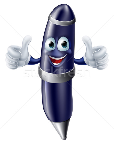 Cartoon pen mascot Stock photo © Krisdog