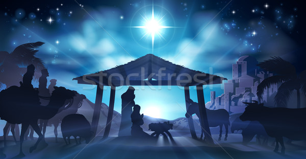 Nativity Christmas Scene Stock photo © Krisdog