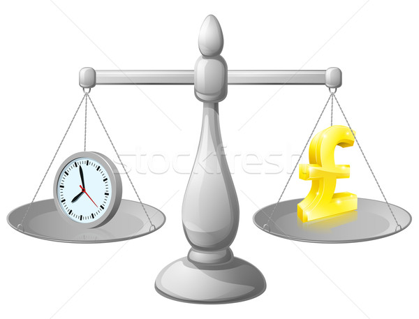 Zdjęcia stock: Czasu · ceny · skali · równowagi · zegar · jeden