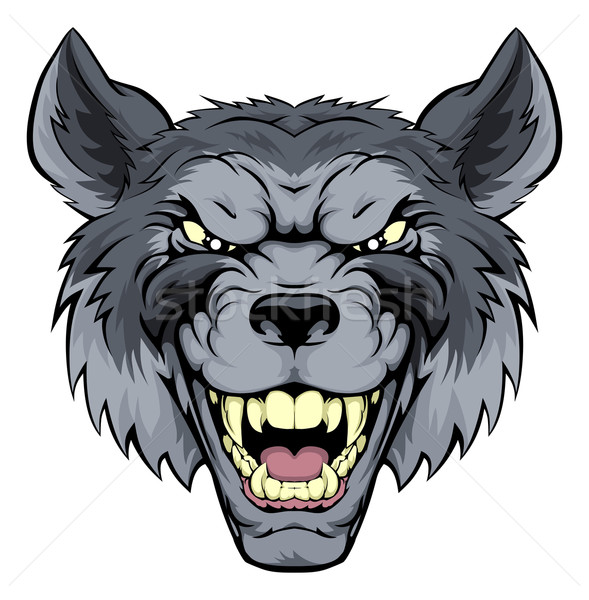 Mean Wolf Mascot Stock photo © Krisdog