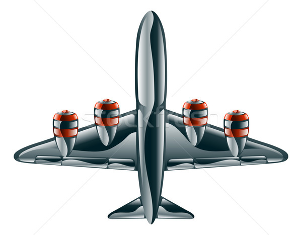 Glossy aeroplane Stock photo © Krisdog