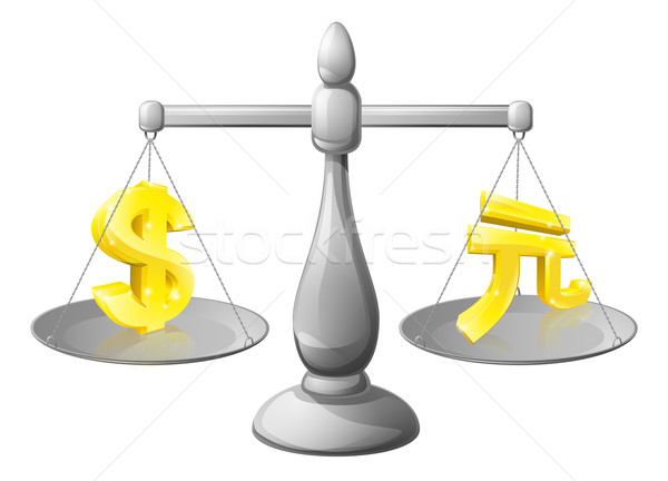 Scales currency concept Stock photo © Krisdog