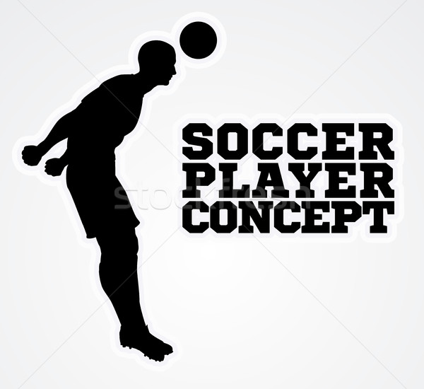 Silhouette Football Player Concept Stock photo © Krisdog