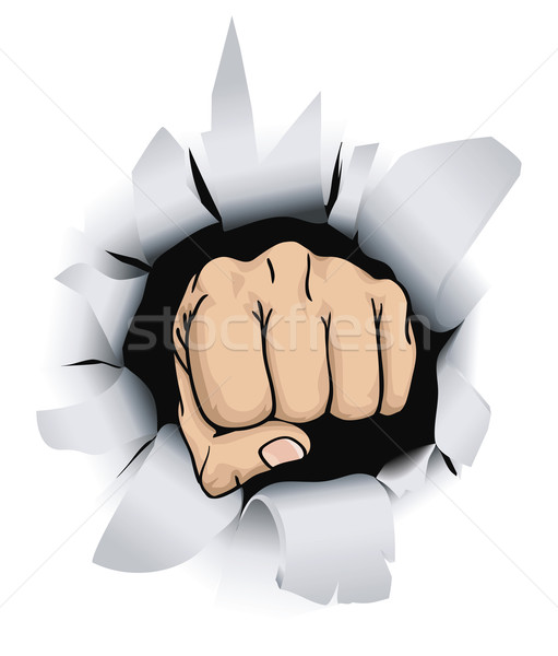 fist illustration Stock photo © Krisdog