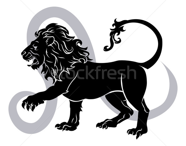 Leo zodiac horoscope astrology sign Stock photo © Krisdog