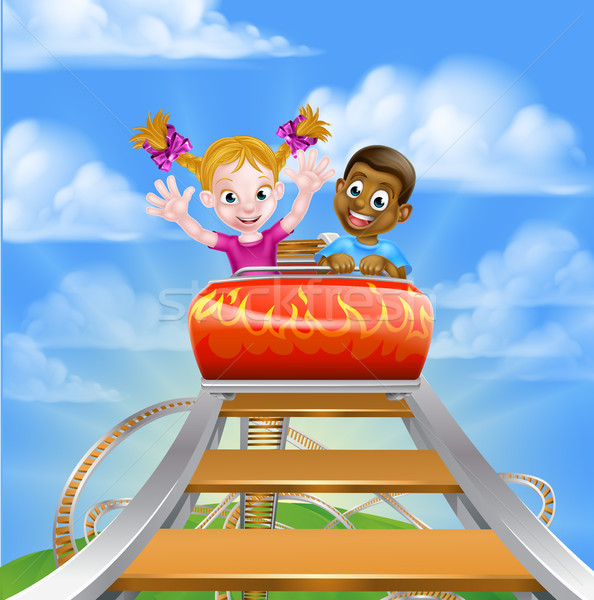 Amusement Park Roller Coaster Stock photo © Krisdog