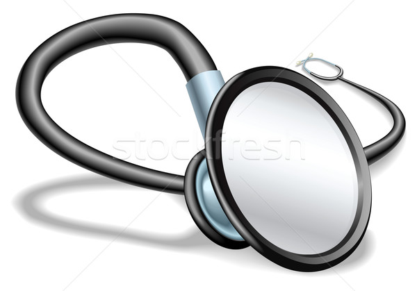 Stethoskop Illustration medizinischen übertrieben Perspektive Zimmer Stock foto © Krisdog