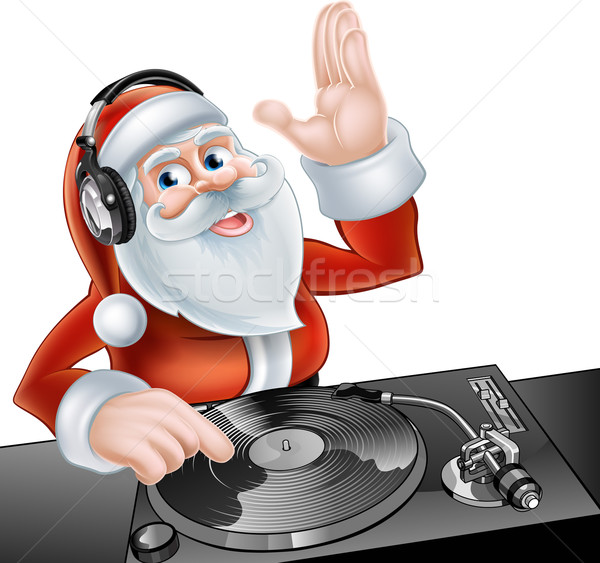 Cartoon DJ Santa Stock photo © Krisdog