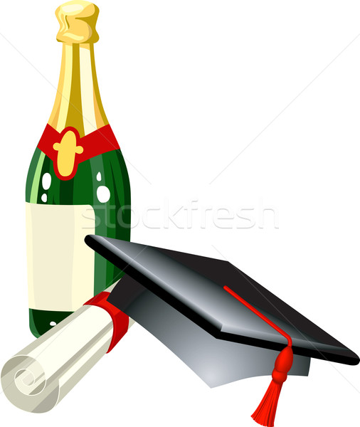 graduation illustration Stock photo © Krisdog