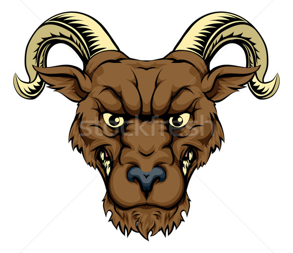 Ram mascot head Stock photo © Krisdog