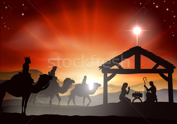 Christmas Nativity Scene Stock photo © Krisdog