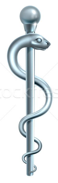 Staaf medische symbool slang rond natuur Stockfoto © Krisdog
