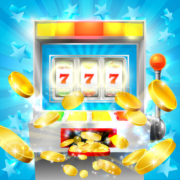Spielautomat Casino Jackpot Schlitz Obst Maschine Stock foto © Krisdog