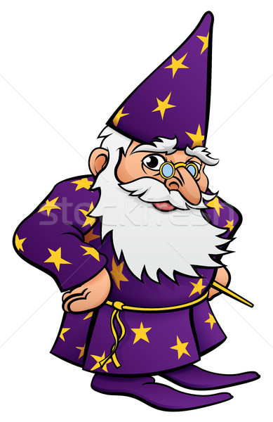 Wizard Cartoon Character Stock photo © Krisdog