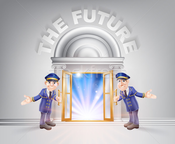 Door to The Future and Doormen Stock photo © Krisdog