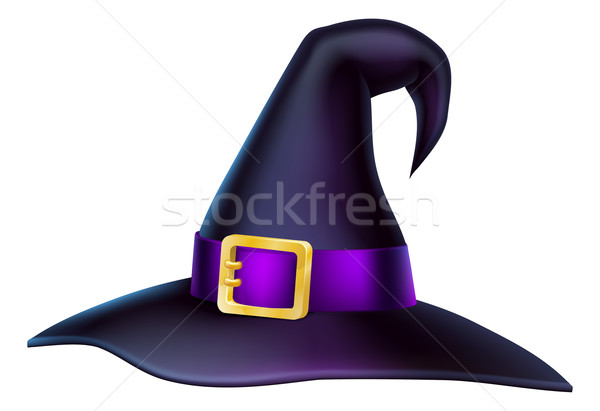 Cartoon Halloween Witch Hat Stock photo © Krisdog