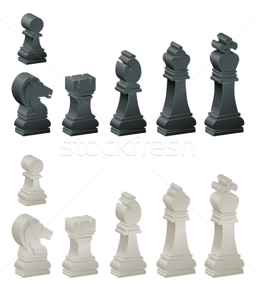 Chess pieces Stock photo © Krisdog